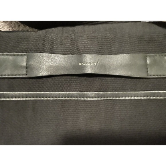 Skagen Eric Messenger‎ Bag Men's Black Nylon Leather Zippers - Picture 4 of 12